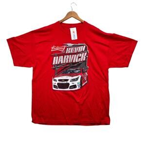 Kevin Harvick #4 Budweiser Nascar Stock Car Racing T Shirt Red #4 NWT sz 2XL
